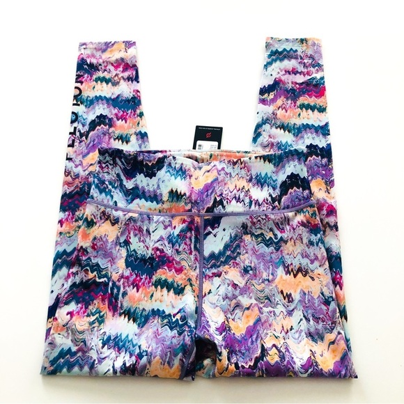 Peloton River Rock High-Waist Printed Leggings Size Medium NWT - Picture 7 of 10